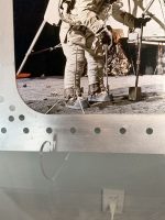 Apollo 11 Moon Landing 16x20 Photo in Distressed Frame - OOAK NASA Artwork