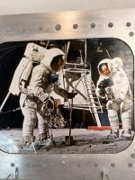 Apollo 11 Moon Landing 16x20 Photo in Distressed Frame - OOAK NASA Artwork