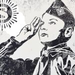 Shepard Fairey OBEY Freedom of Choice 2017 Signed #/400 Damaged Stencil