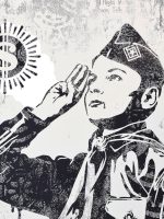 Shepard Fairey OBEY Freedom of Choice 2017 Signed #/400 Damaged Stencil