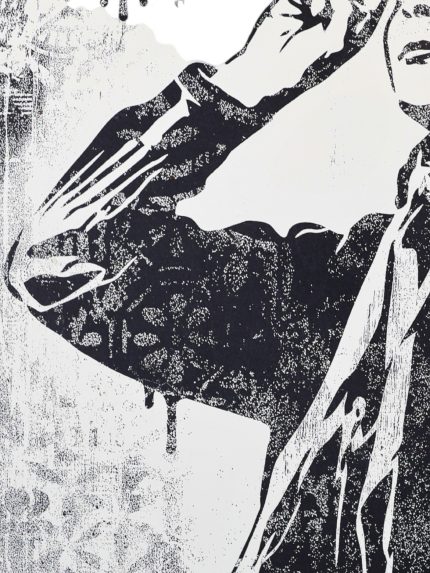 Shepard Fairey OBEY Freedom of Choice 2017 Signed #/400 Damaged Stencil