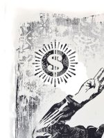 Shepard Fairey OBEY Freedom of Choice 2017 Signed #/400 Damaged Stencil