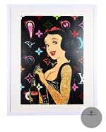 Tattooed Snow White Framed Print by Death NYC - Signed Limited Edition Giclée