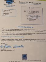 Apollo 11 Signed Buzz Aldrin framed with Zarelli COA