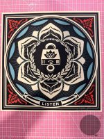 Shepard Fairey Obey Giant Listen AP 12.5” Revolutionary Love Series Print