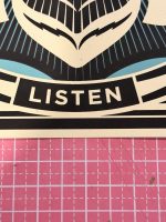 Shepard Fairey Obey Giant Listen AP 12.5” Revolutionary Love Series Print