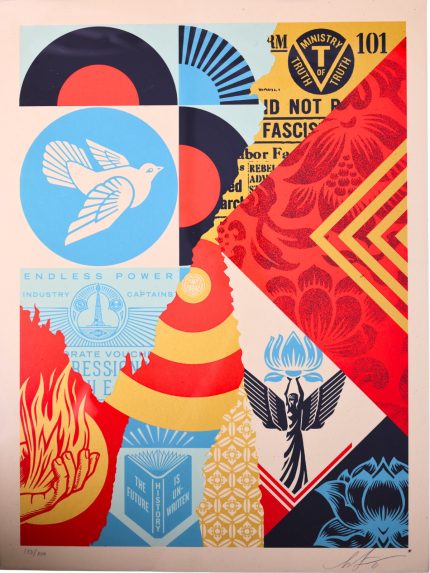 Shepard Fairey OBEY Factory Stacks Endless Power Screen Print S/N /350 2022