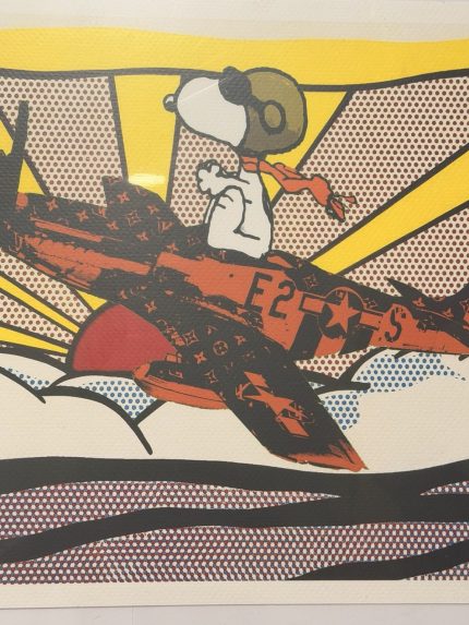 DEATH NYC Snoopy Pilot Plane Flying Ace Print