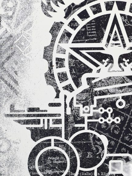 Shepard Fairey OBEY Printing Press 2017 Signed #/400 Damaged Stencil Series