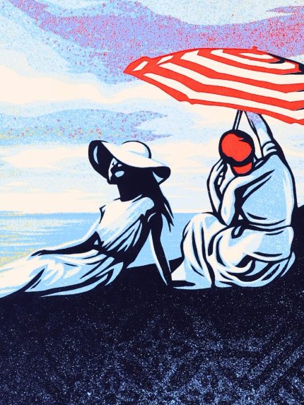 Shepard Fairey OBEY Bliss at the Cliff's Edge Screen Print S/N ed /550 2024