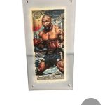Mike Tyson $1 Bill Mixed Media Art | Signed & Numbered /100 | Acrylic Frame