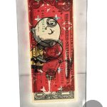 Charlie Brown Limited Edition Art on $1 Bill | Signed, Framed Print of 100