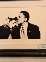 Death NYC Obama x Stormtrooper Signed Art Print, 2013 A/P Framed Political Piece